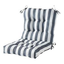 Chair Cushion Gray Stripe