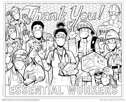 Get great deals on ebay! Download An Essential Workers Coloring Sheet For National Coloring Book Day Education Omaha Com