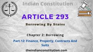 article 293 borrowing by states