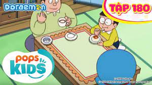 Doraemon Tập 180 - Khăn Trải Bàn Ẩm Thực Theo Yêu Cầu, Nhãn Dán Xuyên Thấu  - Hoạt Hình Tiếng Việt