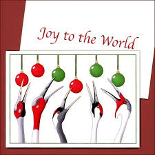 Personalized stationery, boxed notes, wedding invitations, birth announcements & more. Joy To The World Crane Holiday Cards 8 Pack International Crane Foundation