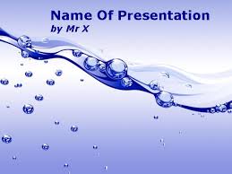 Burst Of Water Powerpoint Template