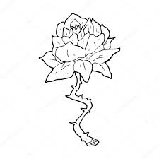 Kreslený Tetování Růže Stock Vektor Lineartestpilot 38440327