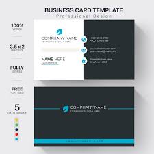 business card double sided template