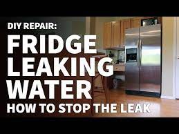 fridge leaking water on floor how to