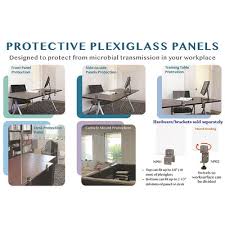 Check out our plexiglass desk selection for the very best in unique or custom, handmade pieces from our desks shops. Boss Clear Plexiglass Protective Panel 30in H X 24in W X 0 24in Thick Desk Table Or Cubical Mount Model Np04
