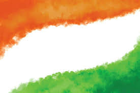 indian tricolor flag theme watercolor