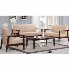 brown modern s 40 wooden sofa set