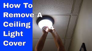 how to remove a ceiling light cover