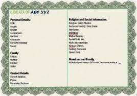 While most of us would have created the cv for job and also renewed as well as polished it many times over the period, the bio data for marriage format or matrimonial cv is created for a particular purpose and hope it to use once in a lifetime. Muslim Format Bio Data For Marriage Bio Data Format