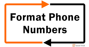 how to format phone number in excel 3