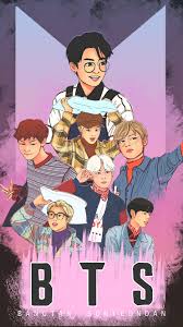 Imagine if bts had their own anime? Cool Bts Anime Wallpapers Wallpaper Cave