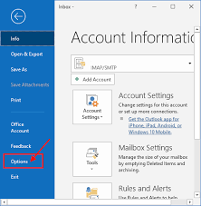 email alerts in outlook 2016