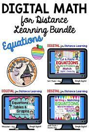 Digital Math Equations Activities With