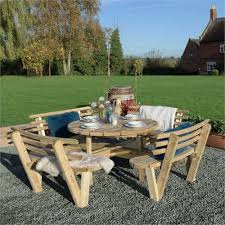 Grange Round Garden Table With