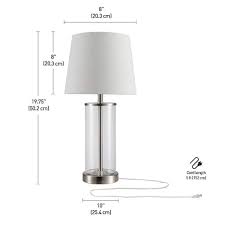 Fillable Clear Glass Table Lamp