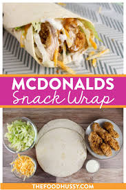 mcdonalds snack wrap the food hussy
