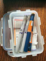 insulin containers storage in the