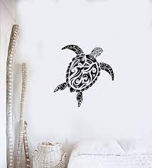 Vinyl Wall Decal Abstract Turtle Sea