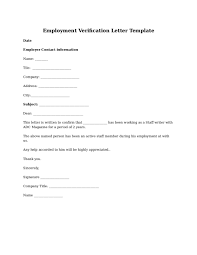 Employment Verification Letter   Top Form Templates   Free    