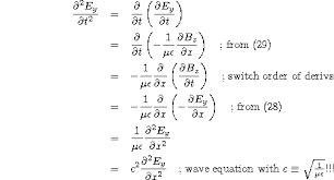 Wave Equation For The Electric And