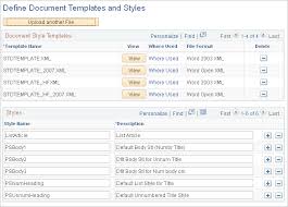 Defining Document Templates And Styles