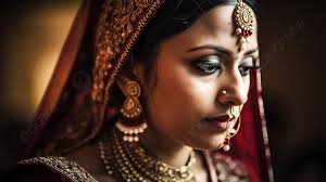 beautiful woman in indian wedding