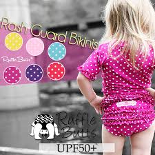 Child Ultraviolet Rays Prevention Swimming Import Stretch Two Pieces Upf50 Rufflebutts Of The Raffle Butts Swimsuit Baby Frill Rush Guard Long