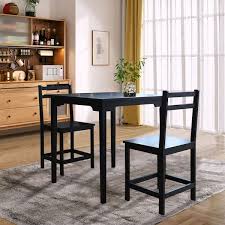 black bamboo dining table