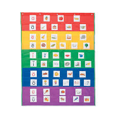 Rainbow Pocket Chart Beckers School Supplies
