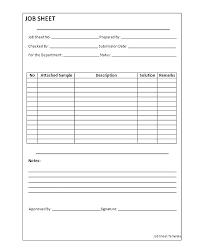 Workshop Job Card Template Printable Time Sheet Car Excel