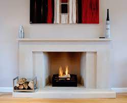 The Staton Modern Stone Fireplace