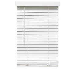 The most popular slat size is the 50mm slat. Home Decorators Collection 2 Inch Cordless Faux Wood Blind White 39 Inch X 72 Inch The Home Depot Canada