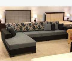 l shape sofa set made in solid wood