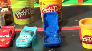 Play Doh Disney Pixar Cars We Make Dinoco Lightning Mcqueen Using Cars Molds From Cars2 Play Set Video Dailymotion