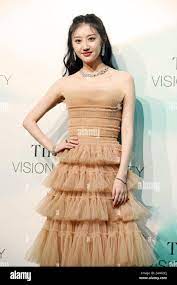 Chinese actress Jing Tian wears a nude-color dress attending the Tiffany  Co. promotional event in Shanghai, China, 19 August 2019 Stock Photo - Alamy