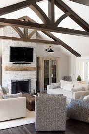 vaulted ceiling living room