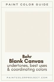 Behr Blank Canvas A Complete Color