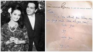 dilip ar and saira banu s love notes