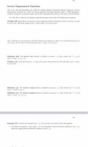 Solved Inverse Trigonometric Functions