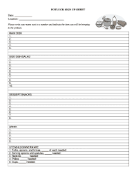 29 Printable Sign Up Sheet Template Forms Fillable Samples