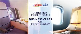 business cl vs first cl flight