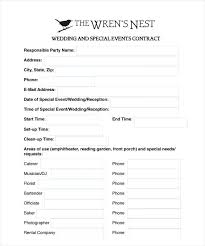 Wedding Contract Template