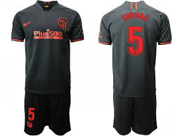 Interested fans can purchase atlético madrid's 2019/20 away kit now over at select nike retailers and nike.com. 2019 20 Atletico Madrid 5 Thomas Partey Away Black Jersey