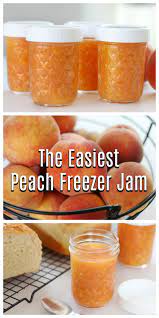 the easiest peach freezer jam recipe