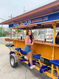 we took a pedal pub tour in baton rouge