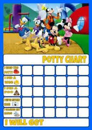 Details About Mickey Mouse C Potty Toilet Training Reward Chart Free Stars Pen