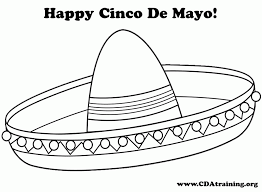 Use beautiful colours to colour in the drawing. Mexican Sombrero Coloring Page Coloring Page Coloring Home