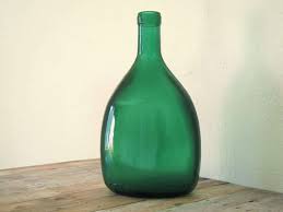Vintage Green Glass Bottles