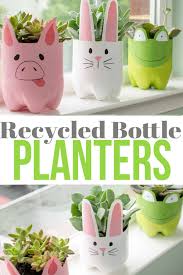 recycled plastic bottle planters craft
